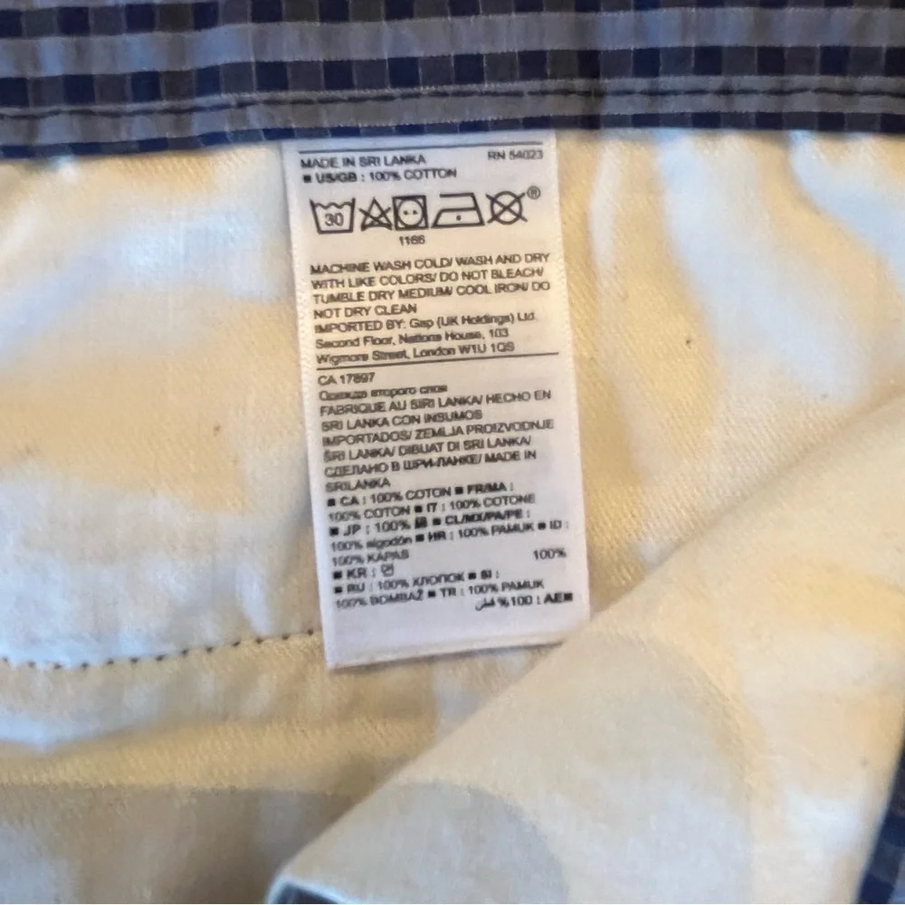 Banana Republic Shorts Blue Emerson Seersucker cotton 11” Men's 36